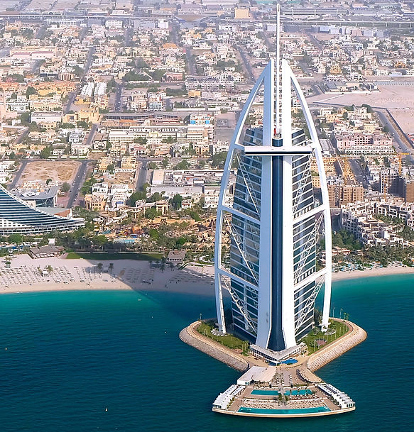 Dubai Burj Al Arab coastline